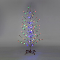 6ft Pre-Lit Multi-Coloured Twig Tree