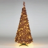 6ft Pre-lit Warm White LED brown Holly Pop Up Tree