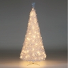 6ft Pre-Lit White Holly Pop-Up Tree With 200 Warm White LEDs