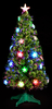 6ft Stellar Fibre Optic Tree with Multi Coloured LED Stars