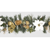 6ft White Poinsettia Garland