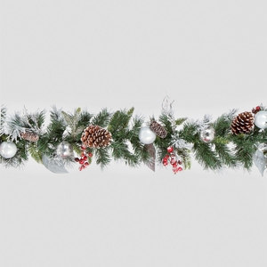 6ft Wonderland Artificial Frosted Garland