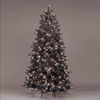 6ft/180cm Alberta Pine Black Pre-Lit Fairy Light Christmas Tree