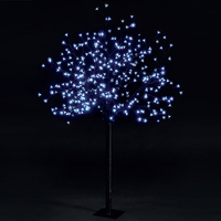 6ft/1.8m Outdoor Cherry Blossom Tree with 350 Electric Blue LEDs