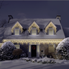 700 Warm White LED Christmas Icicle Lights with Memory Function
