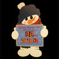 70cm Countdown to Christmas Snowman