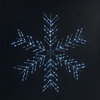75cm Streel Snowflake with 240 Ice White Copper Wire Chaser LEDs