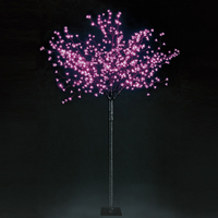 7ft 2in/2.2m Outdoor Cherry Blossom Tree with 600 Pink LEDs