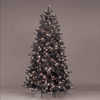 7ft/210cm Alberta Pine Black Pre-Lit Fairy Light Christmas Tree