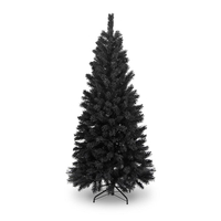 7ft/210cm Forest Pine Black Artificial Christmas Tree