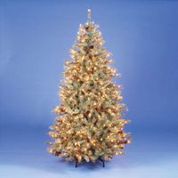 7ft/210cm Kintyre Spruce Blue Pre-Lit Fairy Light Christmas Tree