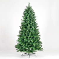 7ft/210cm Meribel Pine Instant Green Artificial Christmas Tree