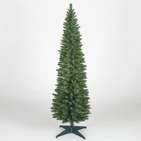 7ft/210cm Pencil Slim Green Artificial Christmas Tree