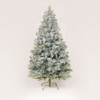 7ft/210cm Snowy Mountain Pine Flocked Artificial Christmas Tree