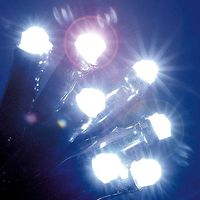 80 Ice White Chasing Outdoor LED Christmas Lights