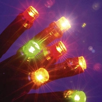 80 Multi-Coloured Chasing Outdoor LED Christmas Lights