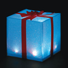 8in/20cm Illuminated Glittery Gift Box with 6 Static White LEDs