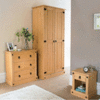 Aztec Corona Trio Pine Bedroom Set