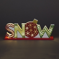 Battery Operated 14cm Snow Table Top Decoration