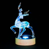 Battery Operated 15cm Prancing Reindeer Colour Change LED