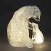 Battery Operated 18.5cm Polar Bear and Cub With Warm White Light