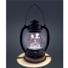 Battery Operated 18.7cm Water Lantern With Snowman Trio Ice White LEDs
