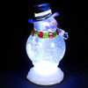 Battery Operated 22cm Water Snowman with Col Change LEDs