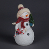 Battery Operated 24.5cm Snowman With Christmas Tree,  Candy Cane With LEDS