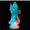 Battery Operated 26cm LED Water Acrylic Santa With Red,  Green and Blue Slow Colour Change