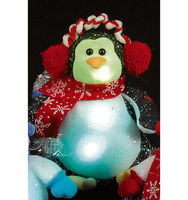 Battery Operated 26cm Penguin with Multi-Colour LEDs