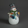Battery Operated 26cm Snowman With Stocking & Gifts LEDs