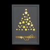 Battery Operated 30cm Framed Christmas Tree Sign With 10 Warm White LEDs