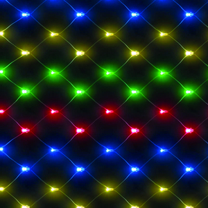 Battery Operated 4ft x 4ft Chasing Net with 100 Multi-Colour LEDs
