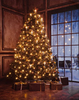 Battery Operated Fibre Optic LED Presents With Christmas Tree Canvas 40cm x 50cm