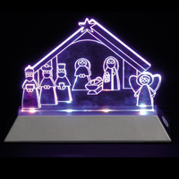 Battery Operated LED Acrylic Nativity Arch