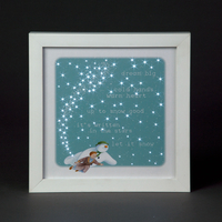 Battery Operated Photo Frame The Snowman & Billy 23cm x 23cm