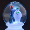 Battery Operated The Snowman Globe with multi-Coloured LED Lights