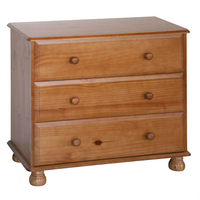 Dovedale 3 Drawer Pine Chest