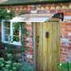 Easy Fit Black Door Canopy