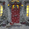 Fibre Optic & LED Garland Door Canvas by Richard Macneil 40cm x 40cm