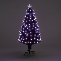 Fibre Optic 210cm Mensa Tree With 320 Multi-Coloured LEDS