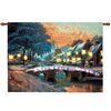 Fibre Optic Cobblestone Village Wall Hanging Tapestry