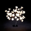 Fibre Optic Gold Flower Display with 48 Warm White Lights