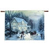 Fibre Optic Home for the Holidays Wall Hanging Tapestry