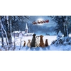 Fibre Optic Watching Santa Canvas by Richard Macneil 30cm x 60cm