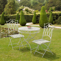 Gloucester White Cast Iron Bistro Set