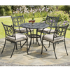 Guildford 4 Seat Cast Aluminium Garden Dining Set with Cushions