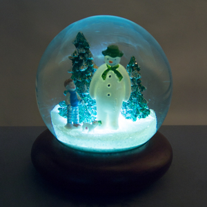 Illuminated The Snowman,  Billy & Snowdog Musical Snow Globe