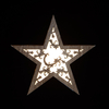 Illuminated Wooden Star Decoration