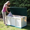 Large Green & Cream Garden Storage Chest